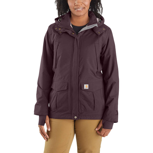 Carhartt Women's Rain Defender Relaxed Fit Lightweight Coat, Tourmaline,  X-Small, Tourmaline, X-Small : : Clothing, Shoes & Accessories