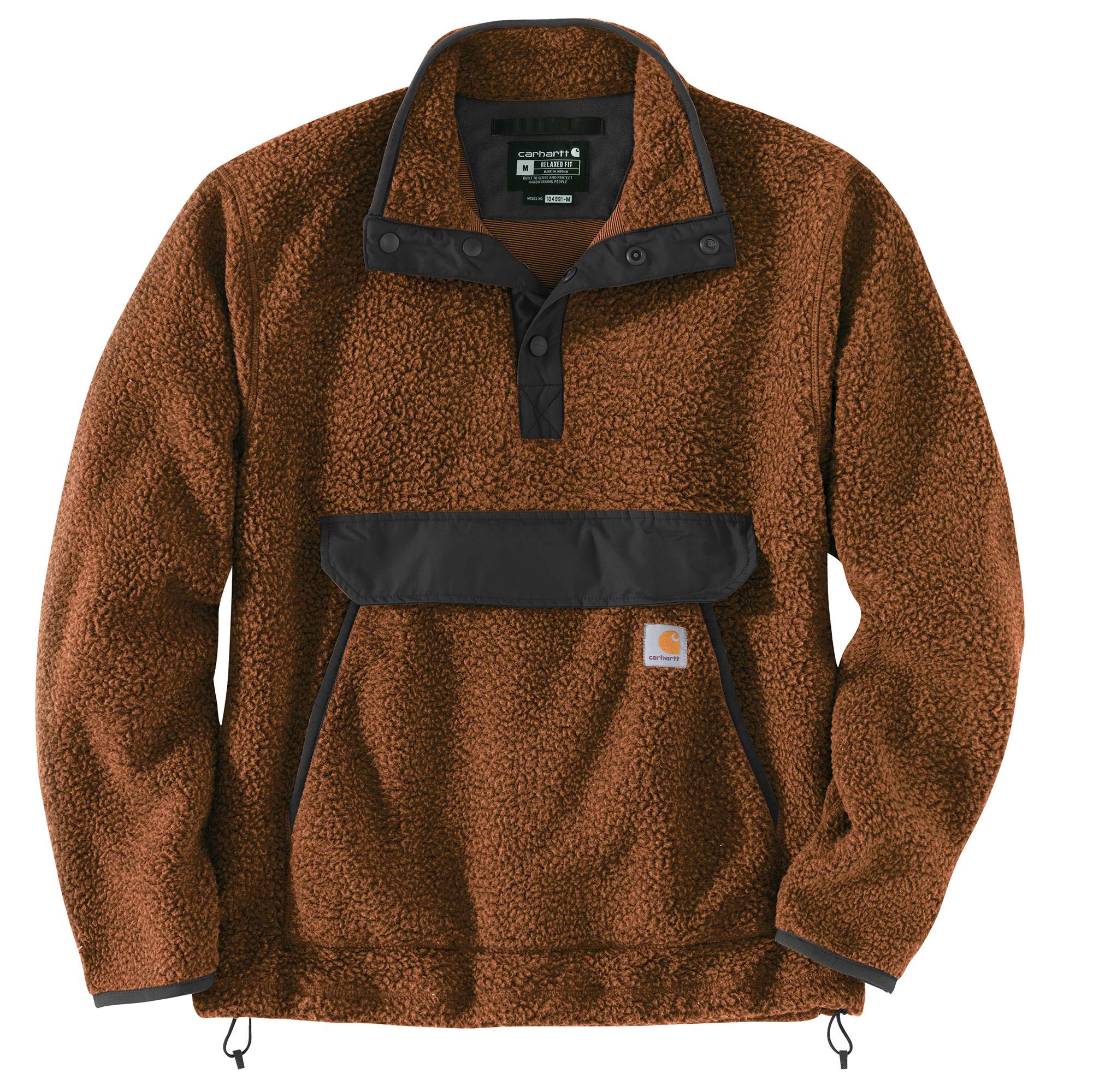 Relaxed Fit Fleece Snap Front Jacket - 2 Warmer Rating | Carhartt 