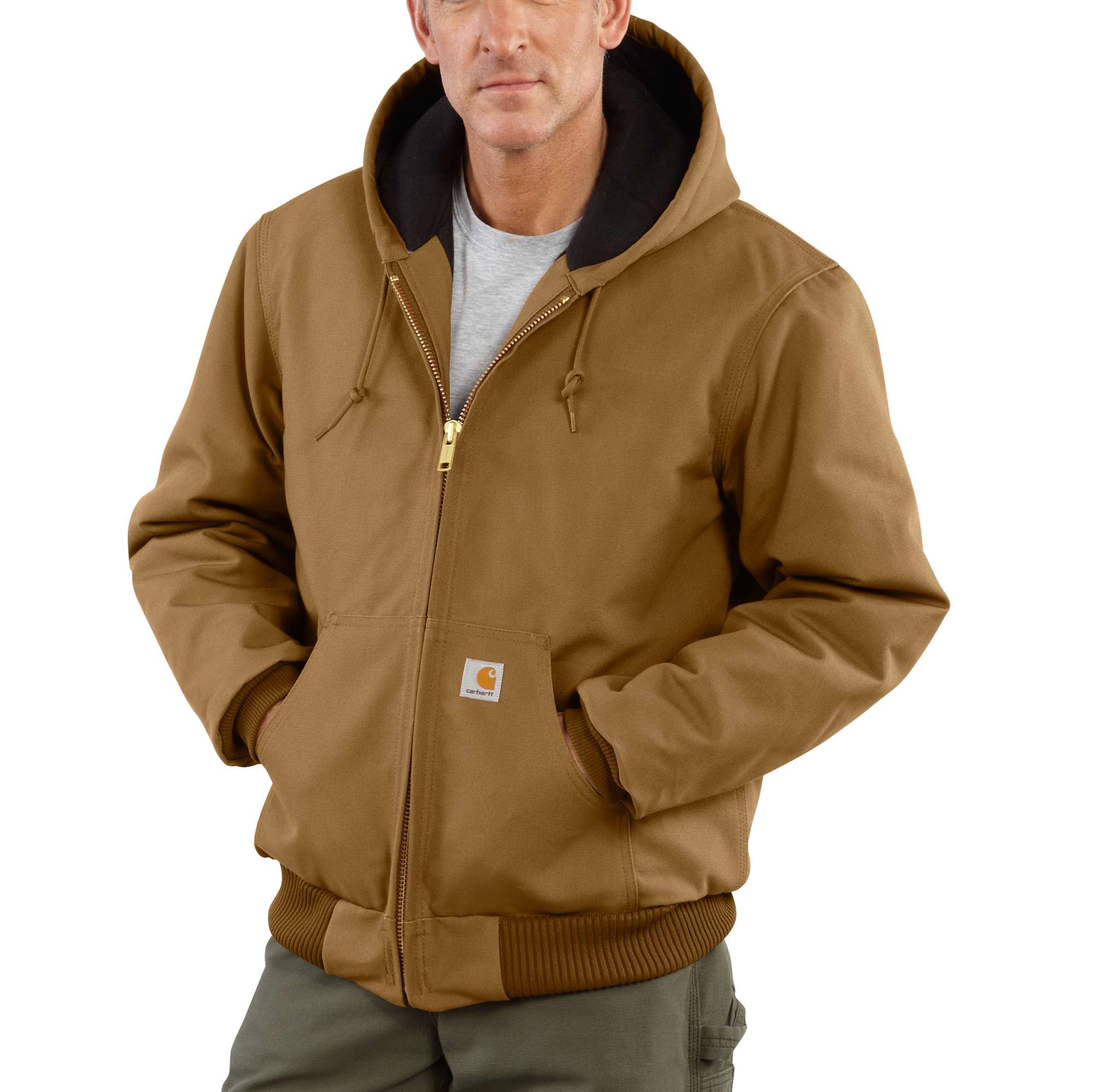 Loose Fit Firm Duck Insulated Flannel-Lined Active Jac | Carhartt 