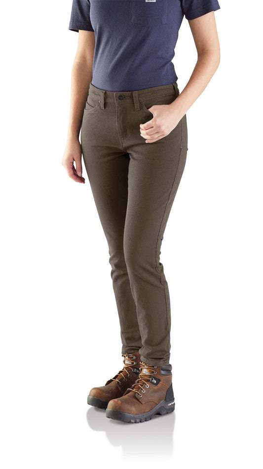 Carhartt, Pants & Jumpsuits, Carhartt Womens Rugged Flex Slim Fit Twill 5  Pocket Work Pants Nwt Sz 8 Tall