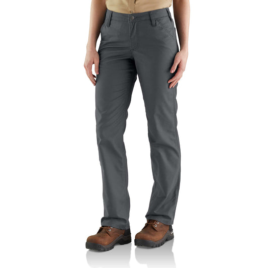 Ladies Flame-Resistant Rugged Flex® Loose Fit Canvas Work Pant, 105015