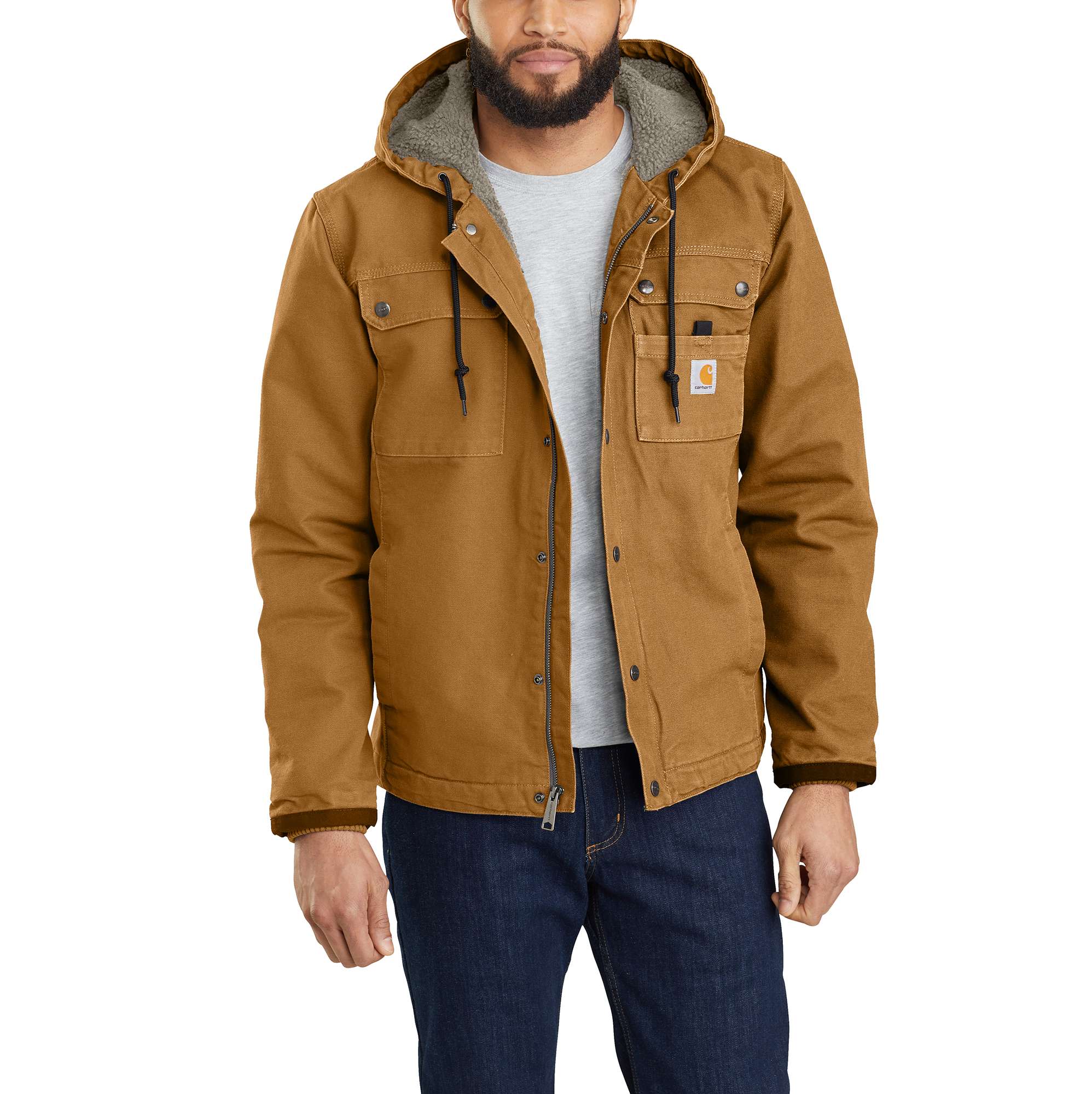 Fleece lined shop utility jacket