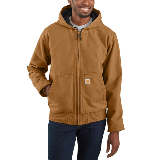 Product Name: Carhartt Men's Washed Duck Sherpa Lined Hooded Work Jacket