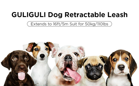 GULIGULI Dog Retractable Leash