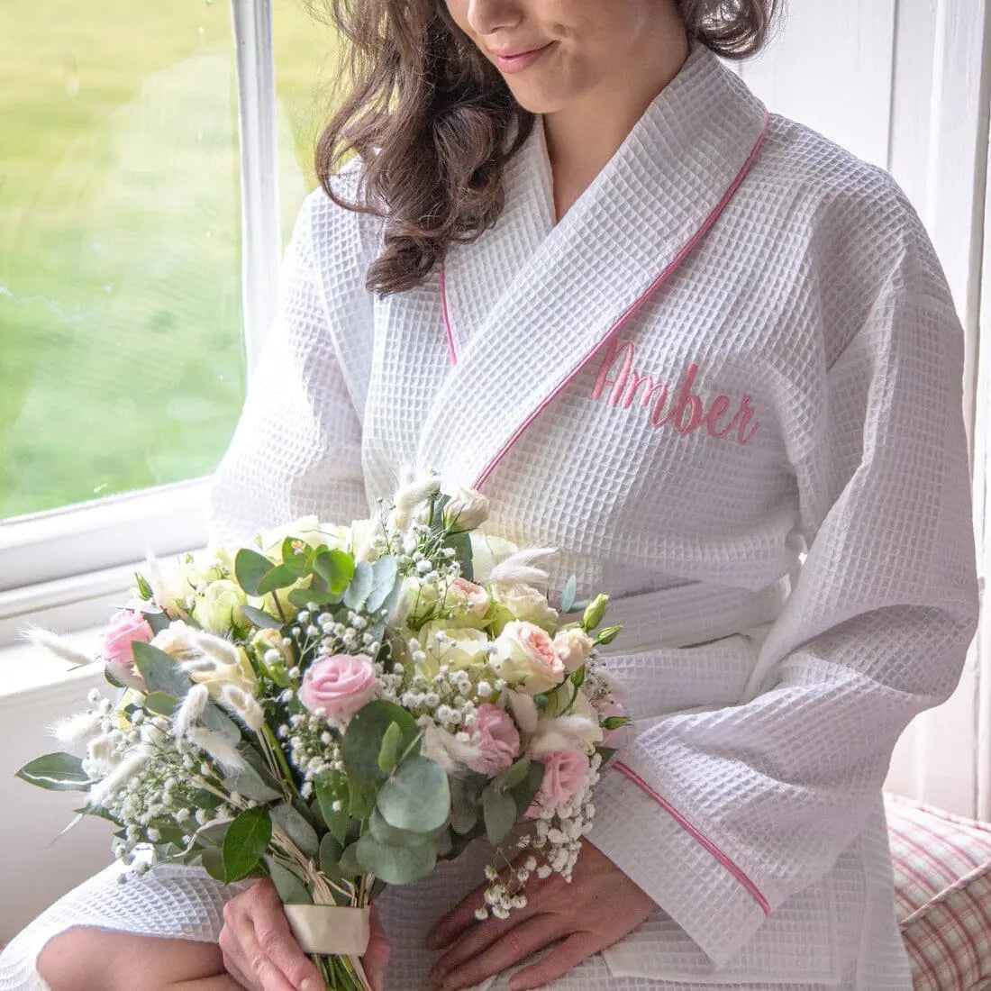Warm Button Front Dressing Gown in Polar Fleece by Lady Olga —  Sandras-Online
