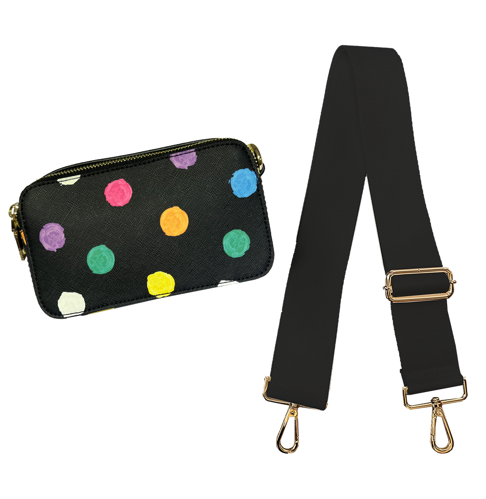 Medallion Camel/Black Ahdorned Bag Straps – Margo's and Co