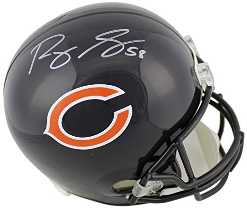 Roquan Smith Autographed/Signed Chicago Bears F/S Speed Helmet BAS 28129