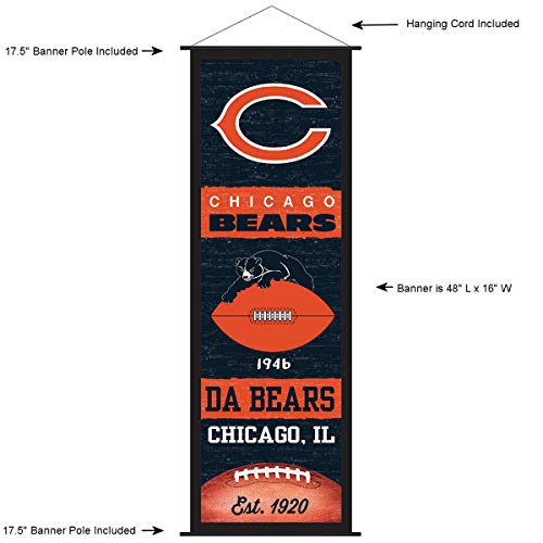 : Chicago Bears Pennant Banner Flag : Sports & Outdoors