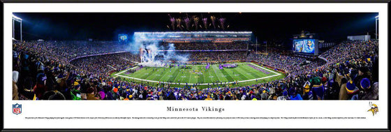 Minnesota Vikings White Out Game Panoramic Picture - NFL Fan Cave Decor