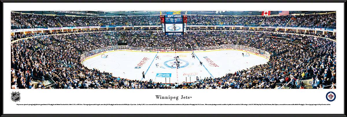 Winnipeg Jets Opening Game Panoramic, Winnipeg Jets, Wall decor, Framed, Hardboard, Print, Plaquemount, Pictures Frames and More, Winnipeg, Manitoba, MB