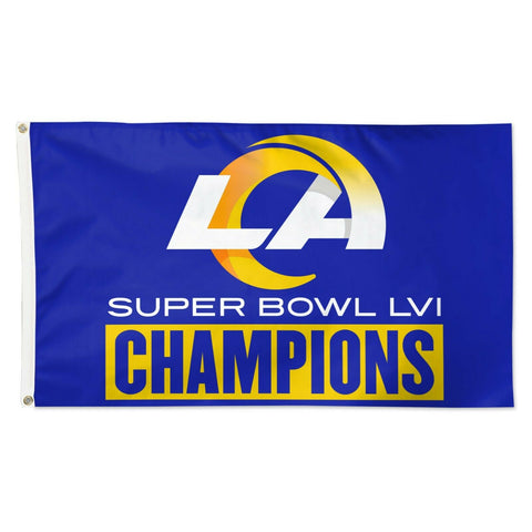 Los Angeles Rams Super Bowl 56 Champions Banner Bronze Coin Photo Mint