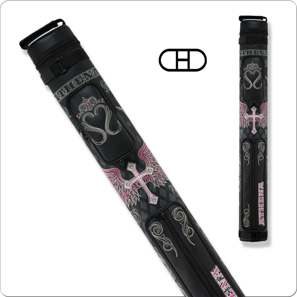 Athena ATHC06 2x2 Hard Embroidered Cue Case