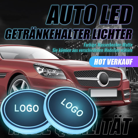 Auto VW LED Getränkehalter Untersetzer