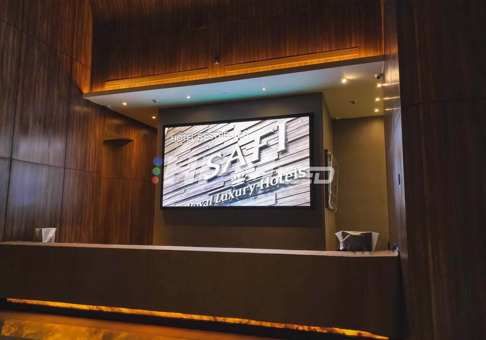 Proyecto Pantalla LED HPMLED Interior Hotel Safi