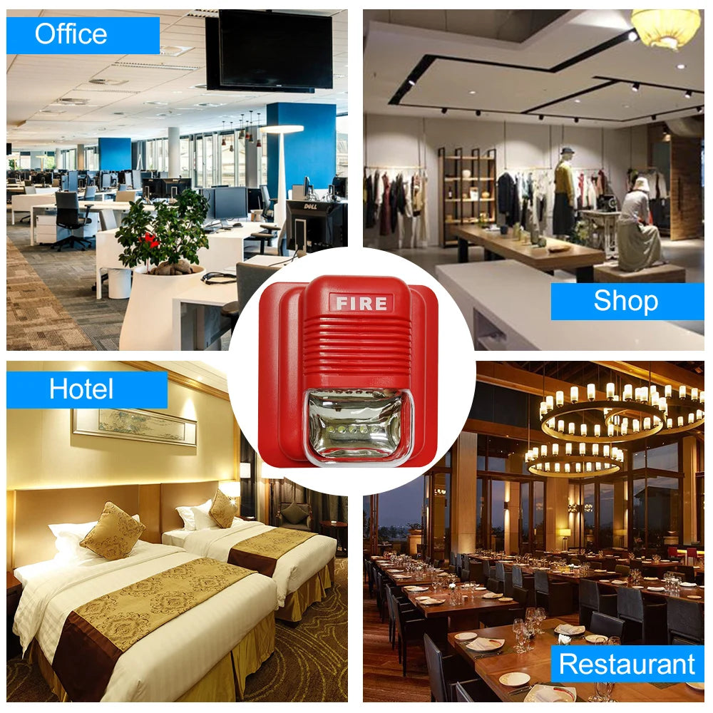 Fire Alarm Strobe Light Security System