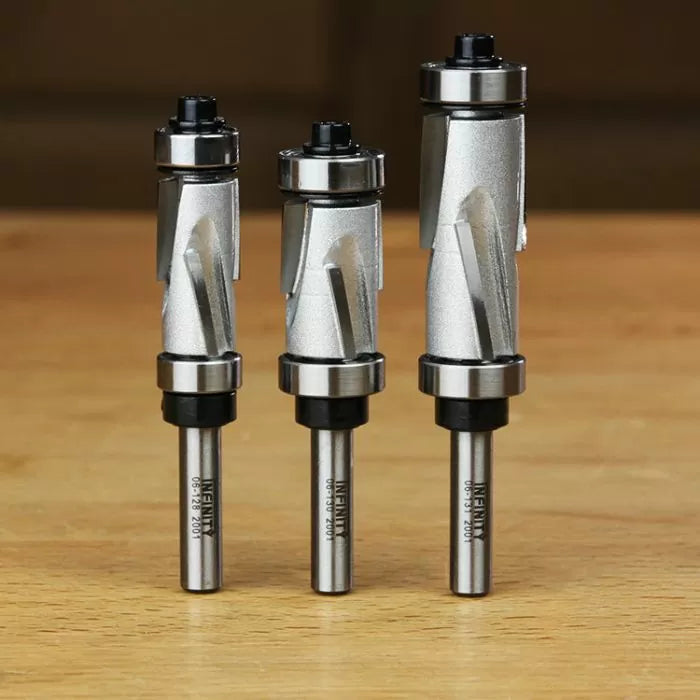 mini-Mega Flush Trim Router Bit Set