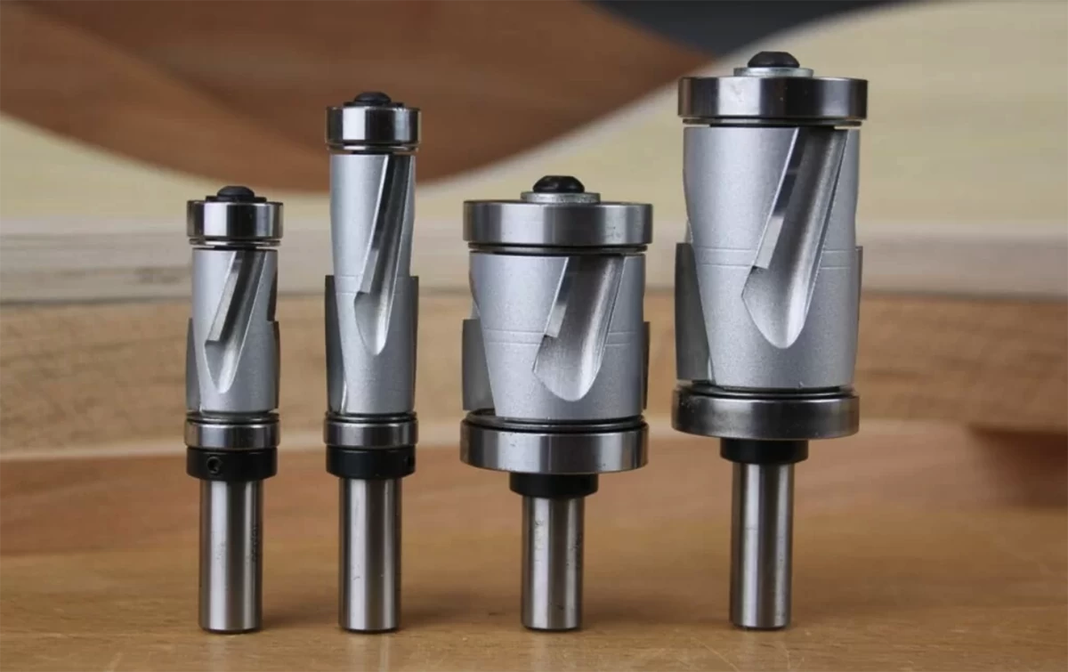 All Mega Flush Trim router bits come with 1/2