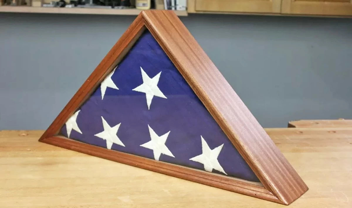 A memorial flag case is a great way to honor the life and service of a veteran who has passed