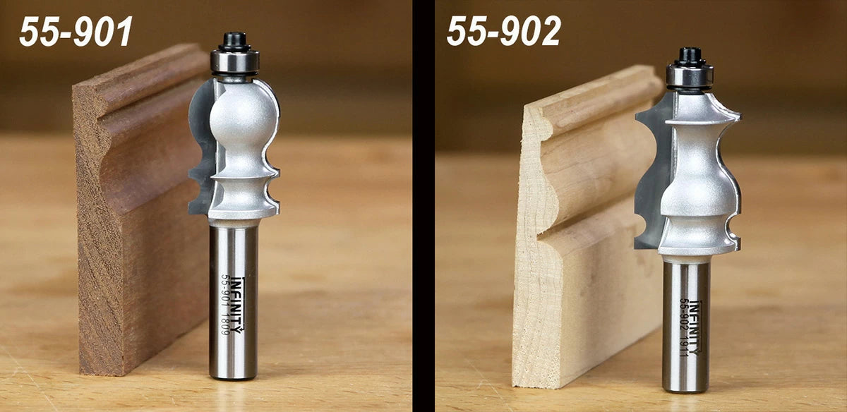 Infinity's 4-Pc. Large Profile Router Bit Set — Lots of Options!