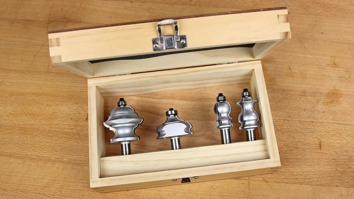 Infinity's 4-Pc. Large Profile Router Bit Set — Lots of Options!