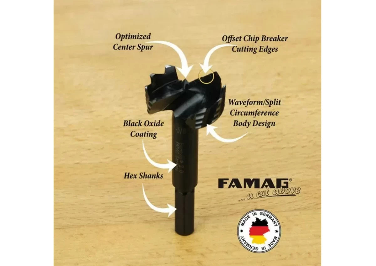 Famag Forstner-Style Bits by Infinity Cutting Tools