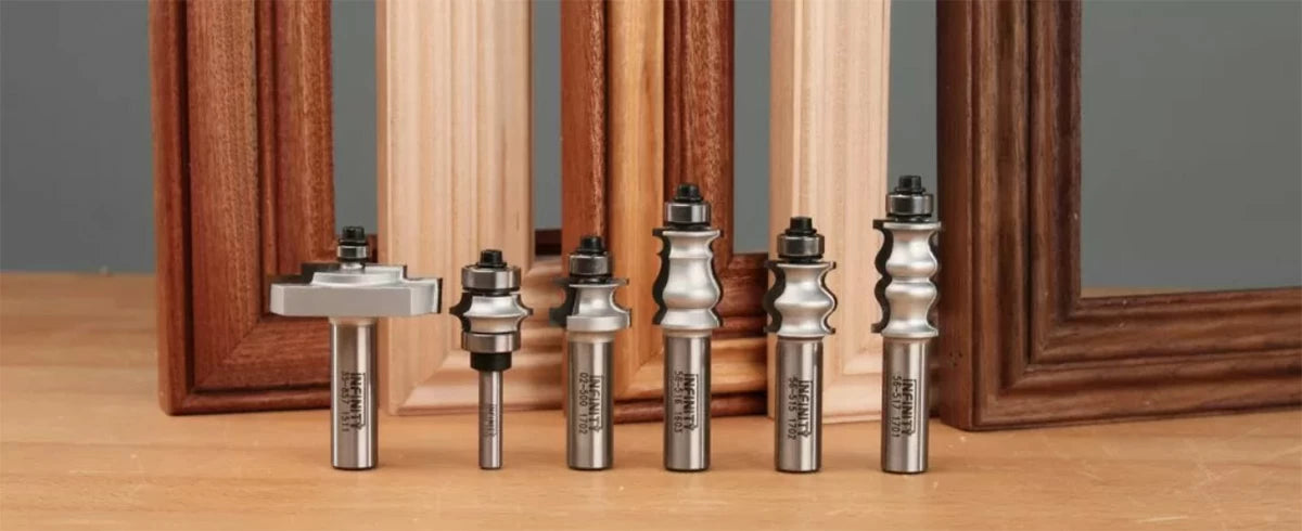 Infinity Tools' Master Frame Making Router Bit Package 00-516 Has Everything You Need