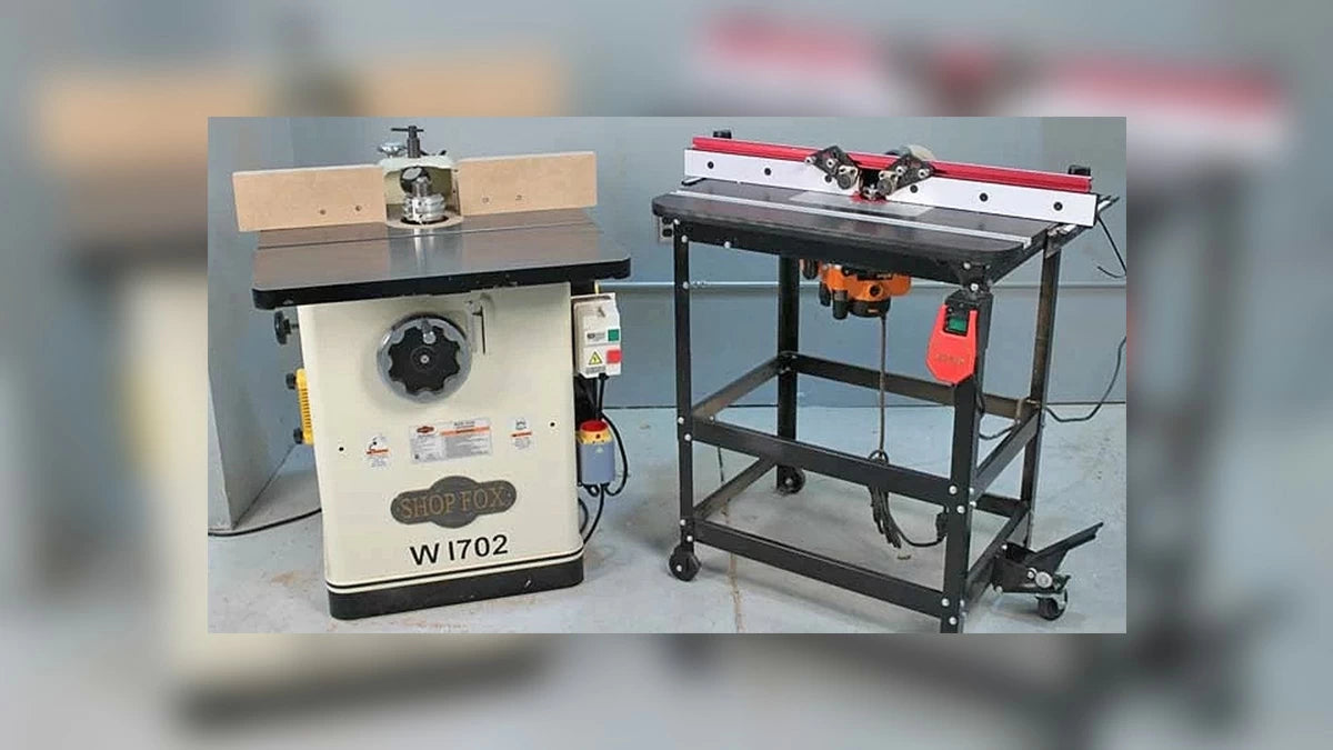 Comparing an Infinity Cutting Tools Router Table Package to a Shop Fox 3-hp shaper.