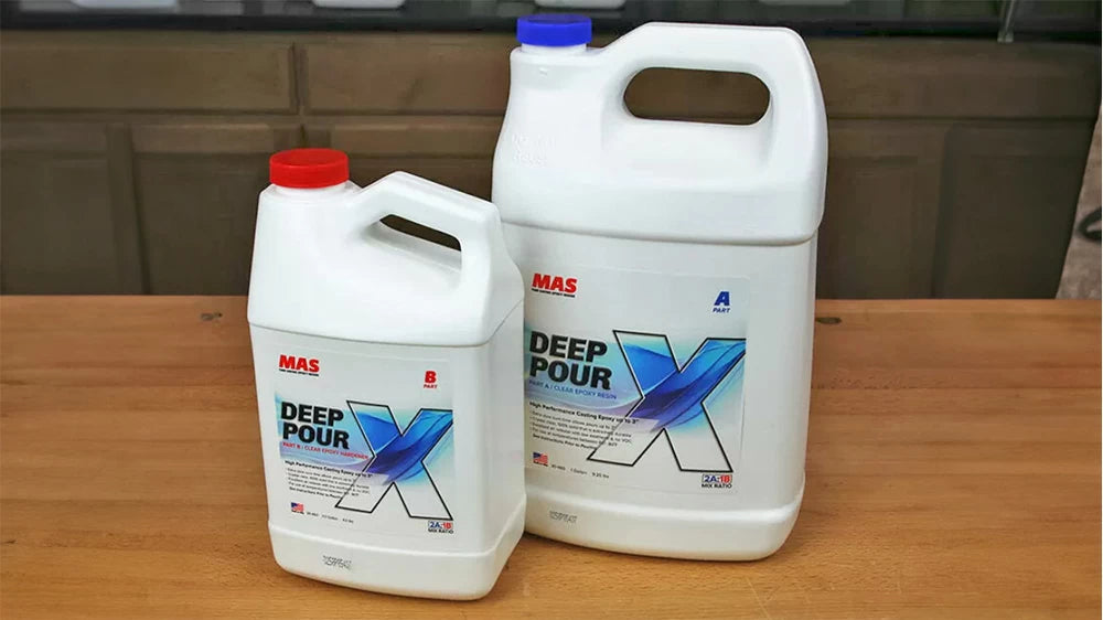Mas Deep Pour X Epoxy is formulated to allow you to pour layers from 2