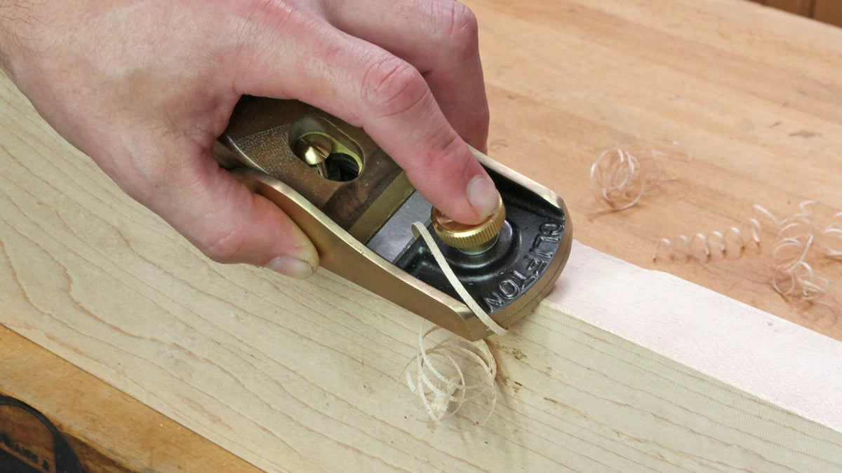 Clifton Block Planes make breaking and chamfering corners a breeze.