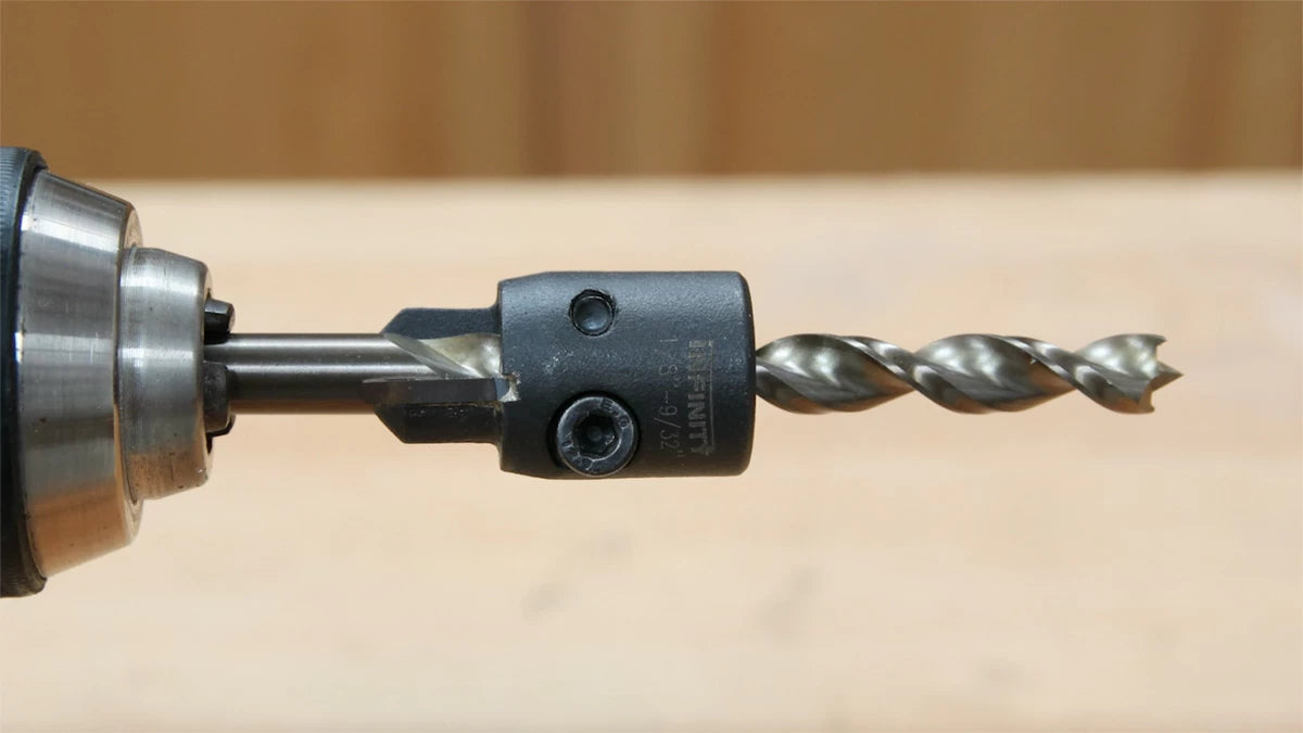 The countersink can be flipped upside down and used as an impromptu adjustable drill stop at no extra cost!