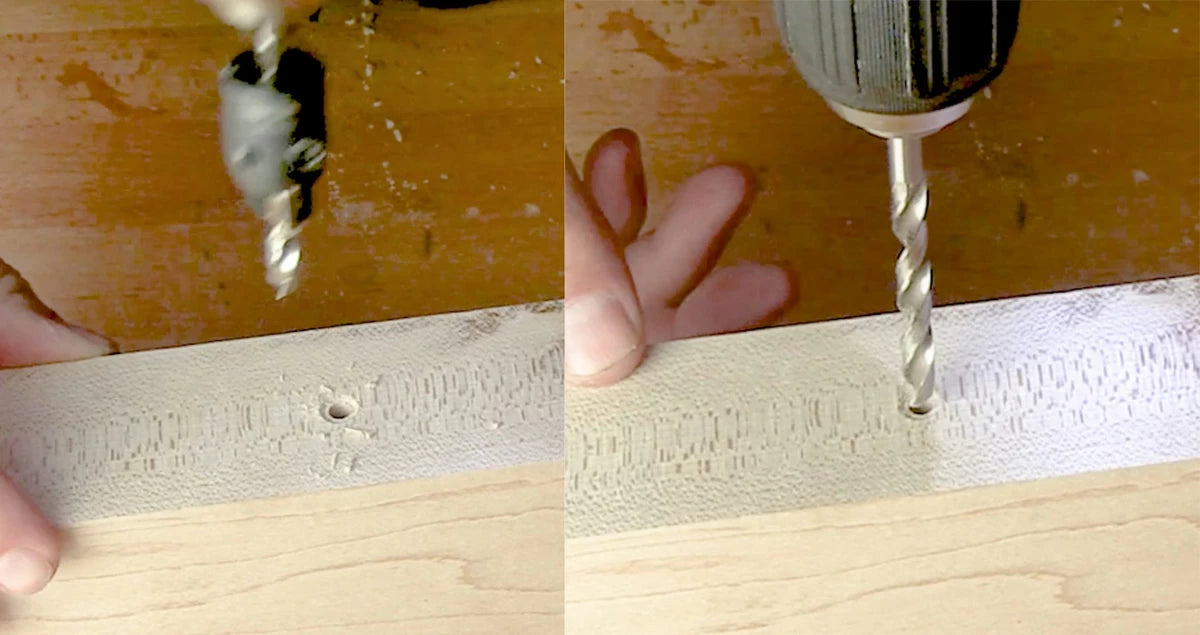 Widen existing holes by by using the countersink to provide a starting lip for the new hole.