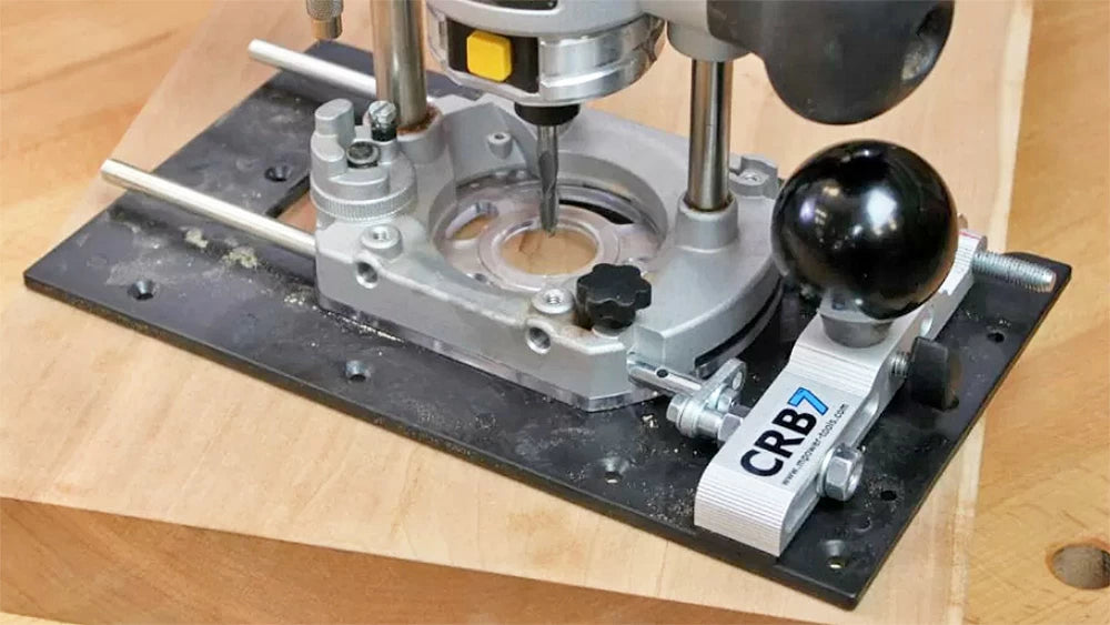 The CRB7 is a great addition to any router for increasing stability and precision (also sold separately, Item 100-097).