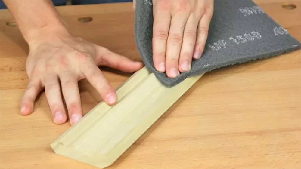 Mirka Mirlon makes sanding intricate profiles much easier than traditional sandpaper.