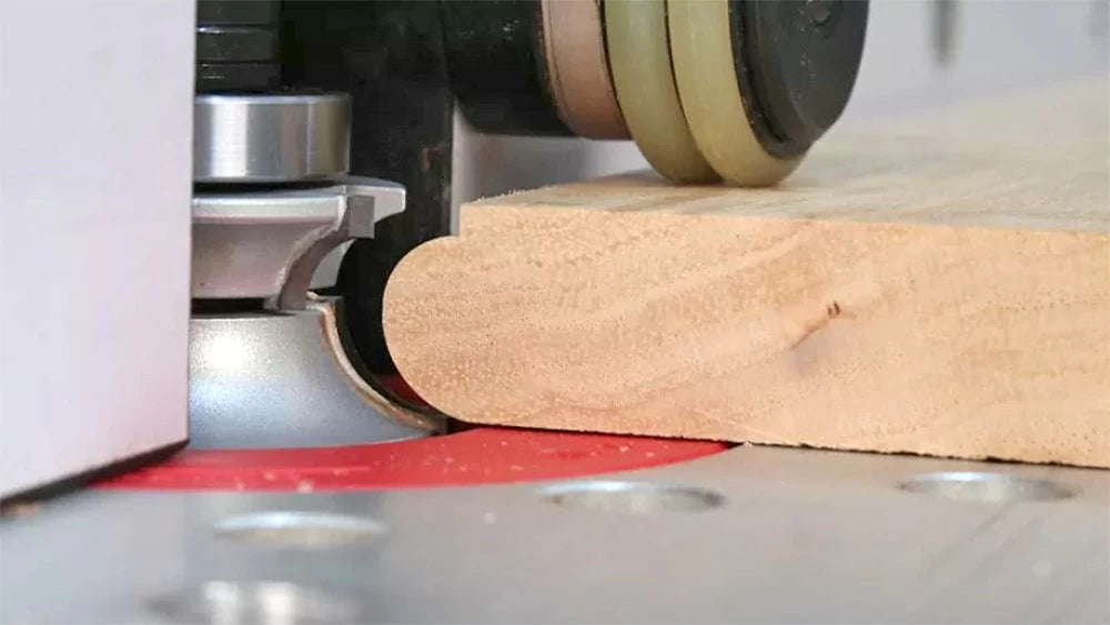 Combine cutters of a different radius to create custom profiles.