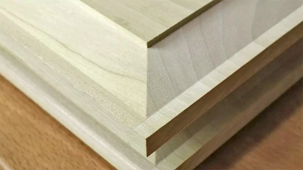 After routing both sides of the raised panels, you can test their fit in the door frame.