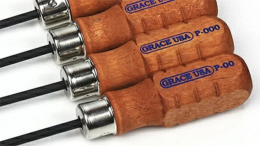 All Grace screwdrivers have a hardwood handle reinforced with a nickel-plated steel ferrule making them both comfortable and durable.