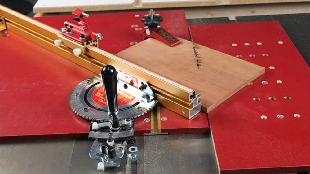 The Incra Miter 5000 excels at making quick work of accurate mitered cuts on your table saw.
