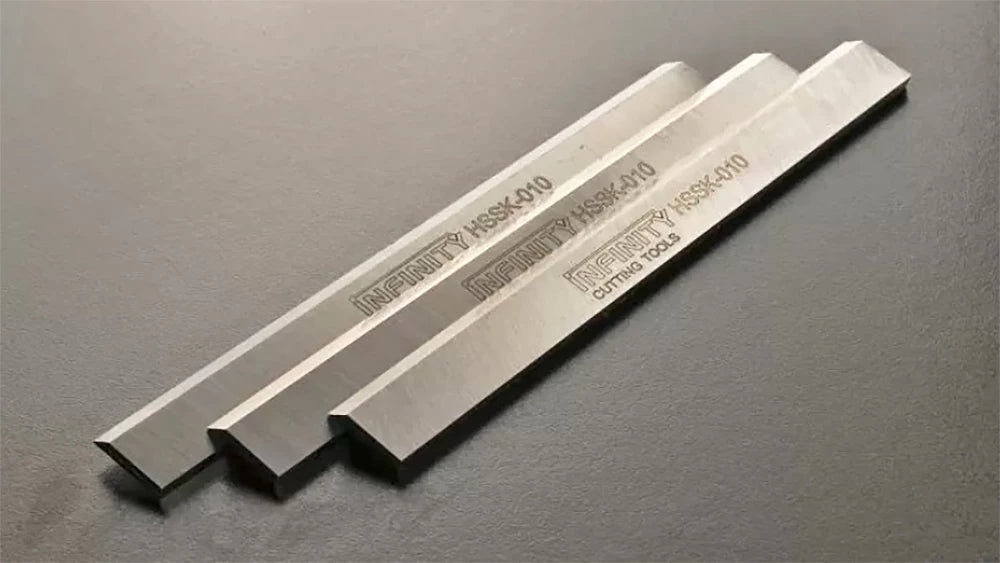 Infinity High-Speed Steel Knives can last 3-4 times longer than a set of OEM knives