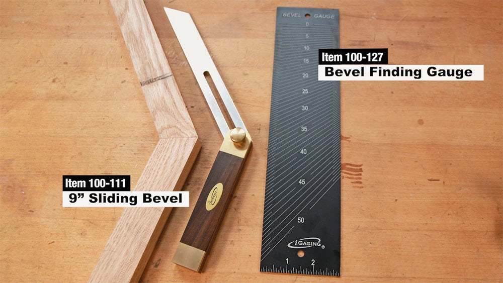 Our sliding bevel and bevel finding gauge complement one another perfectly.