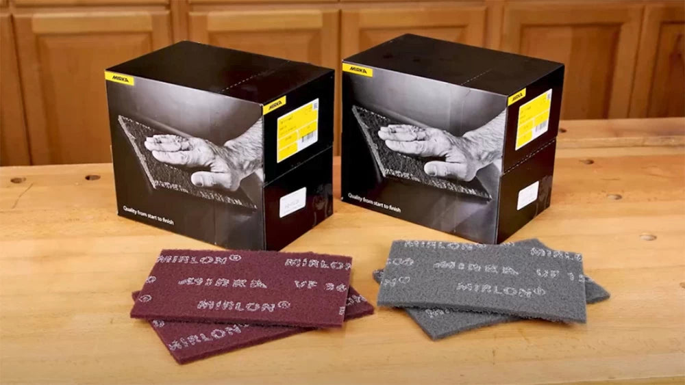 Mirka Mirlon Scuff Pads are the perfect alternative to steel wool. They won't rust and they produce a more consistent scratch pattern making them an ideal partner for all your finishing projects.