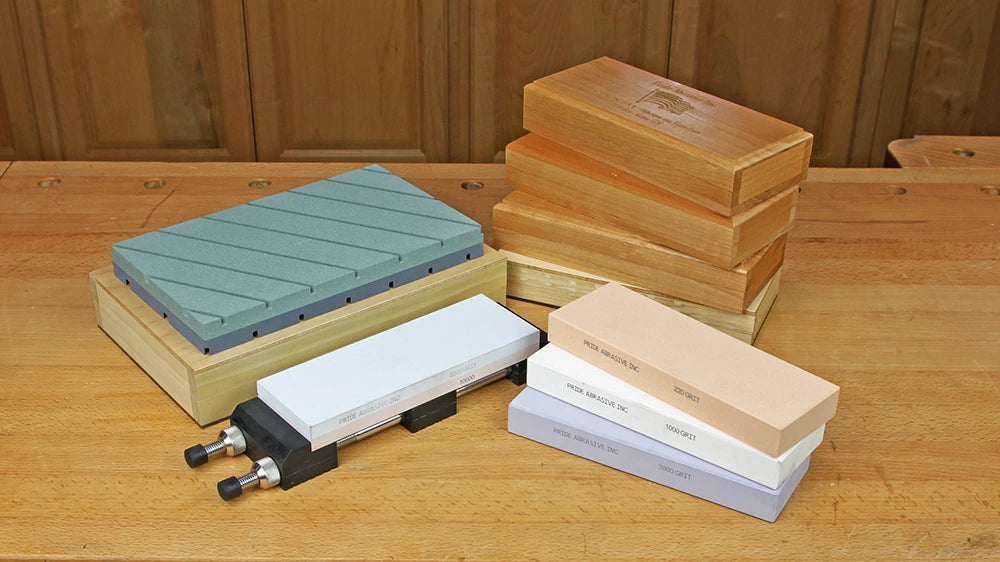 Sharpening your woodworking tools does not need to be a long and laborious process. With a few sharpening stones and a little know-how, you can get all your tools sharp quickly so you can spend more time woodworking.