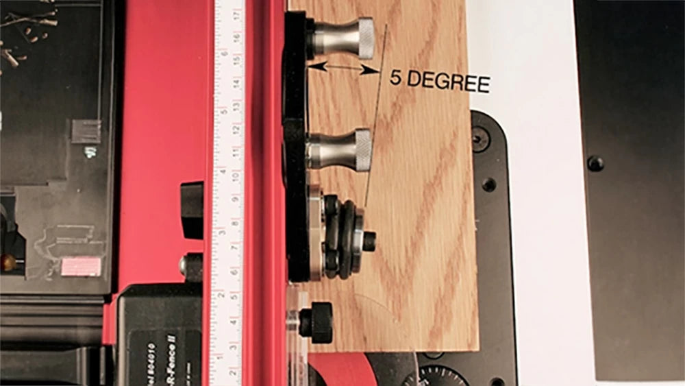 One-way Guide Rollers and a 5° Angle