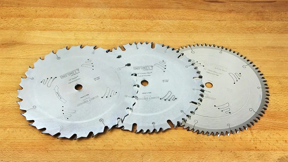 Our 3-Pc. Table Saw Blade Package to Cover All Needs! (00-SBP3.N)