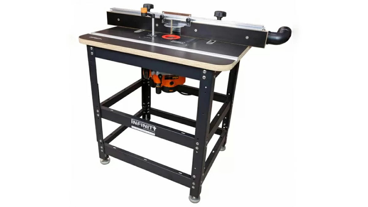 Of course, the stand makes the perfect base for all of our router table packages. But you already knew that.