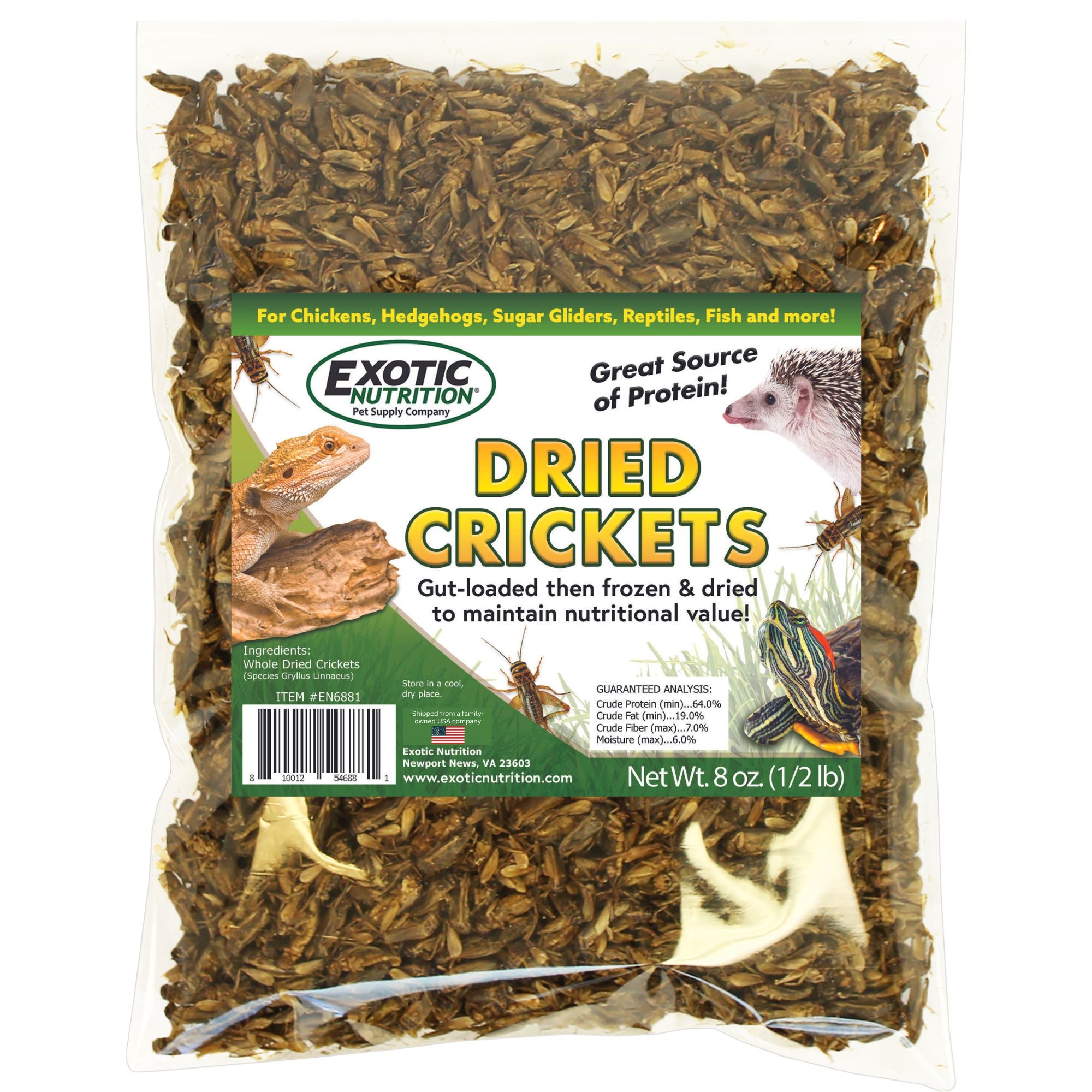 Dried Crickets 8 oz.