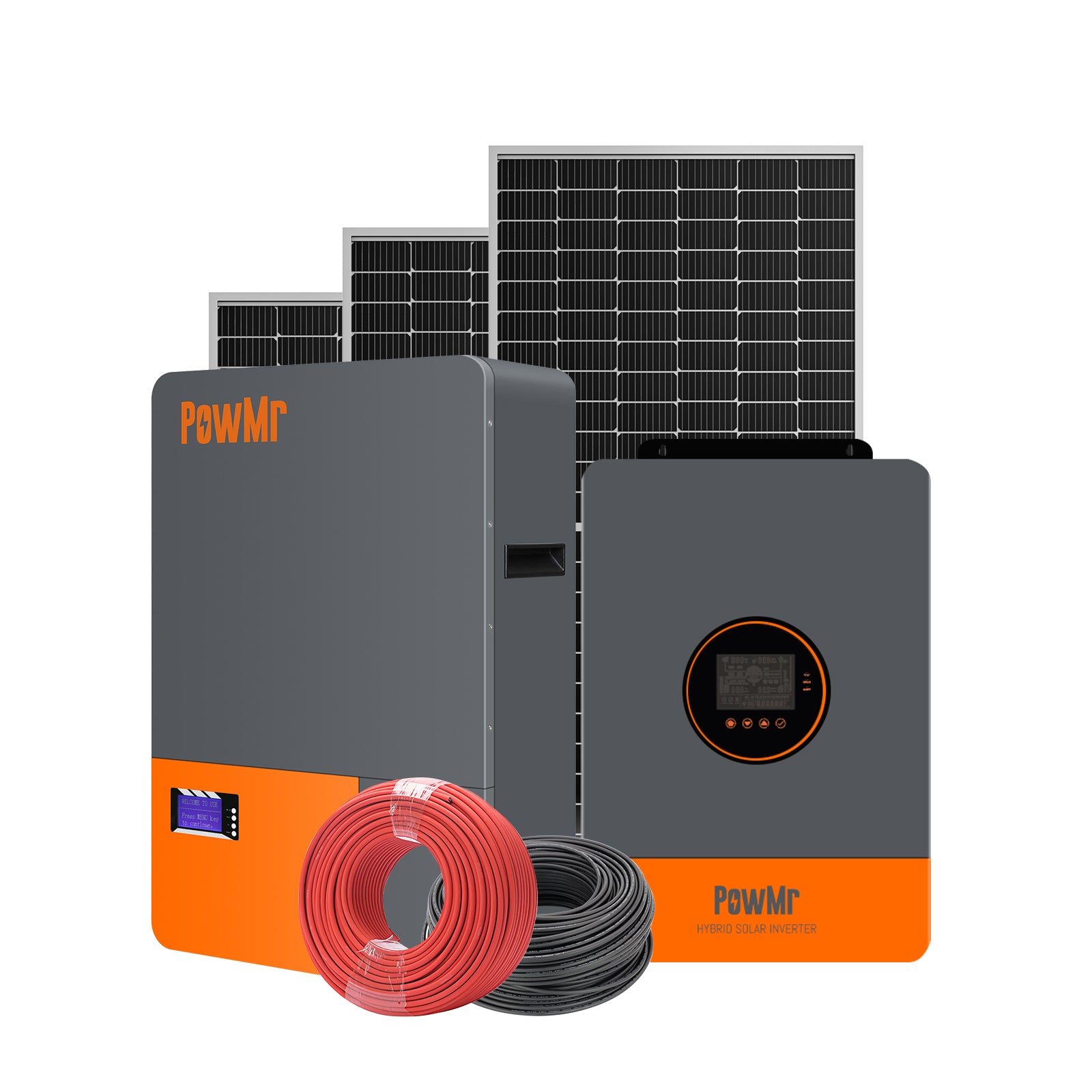 Kit Solar Off Grid UPS 12/220V 4,8Kwh x Día 3KVA MPPT 100A
