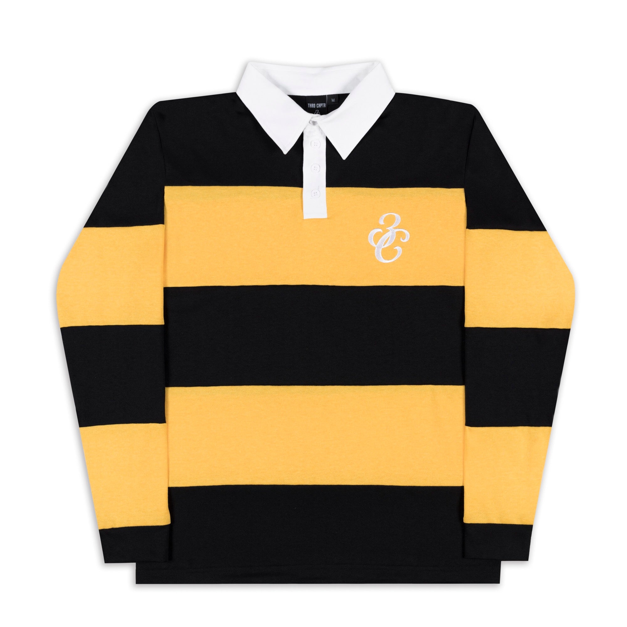 black and yellow rugby jersey
