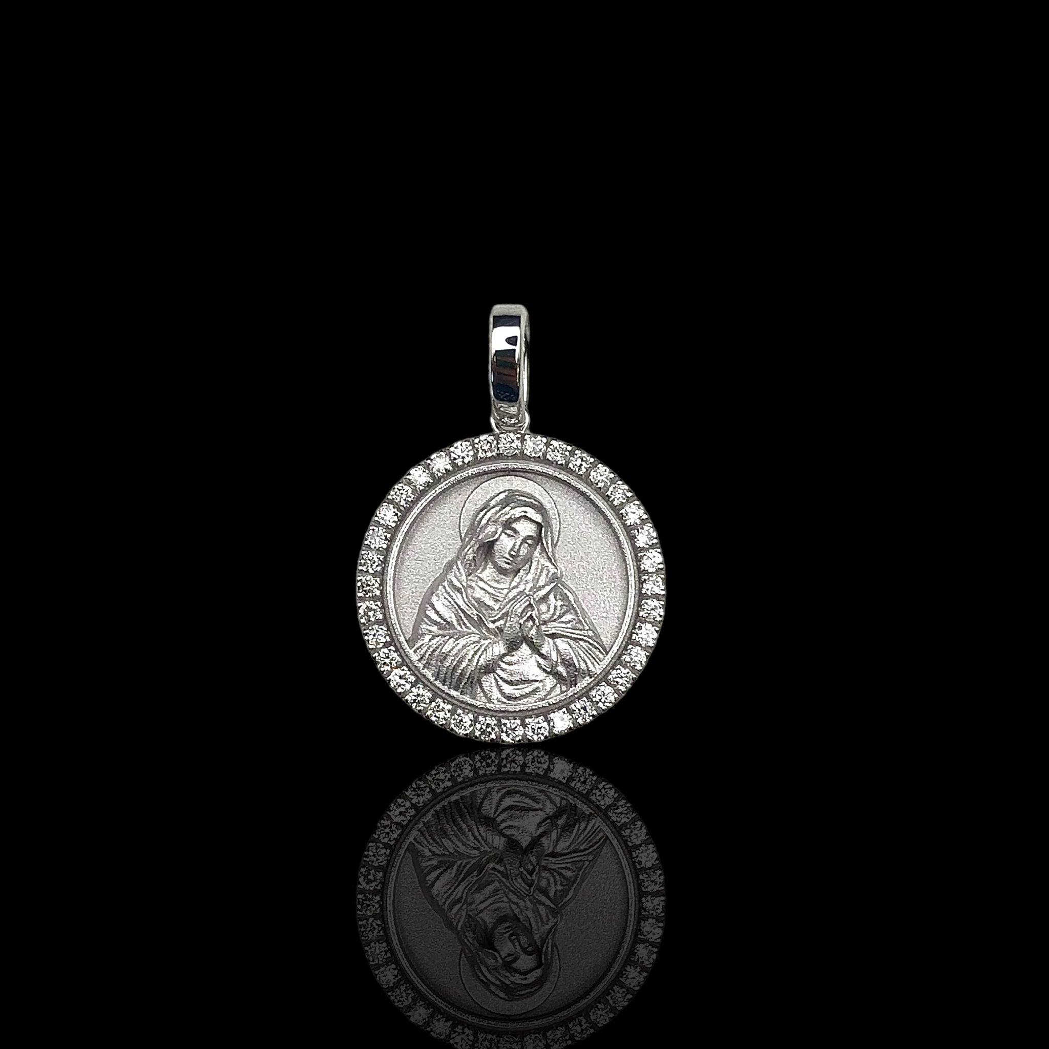 Mini Our Lady of Guadalupe Mother Mary Necklace Virgin Mary 