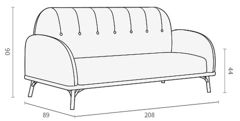 Ziinlife Nifty Sofa (Triple)