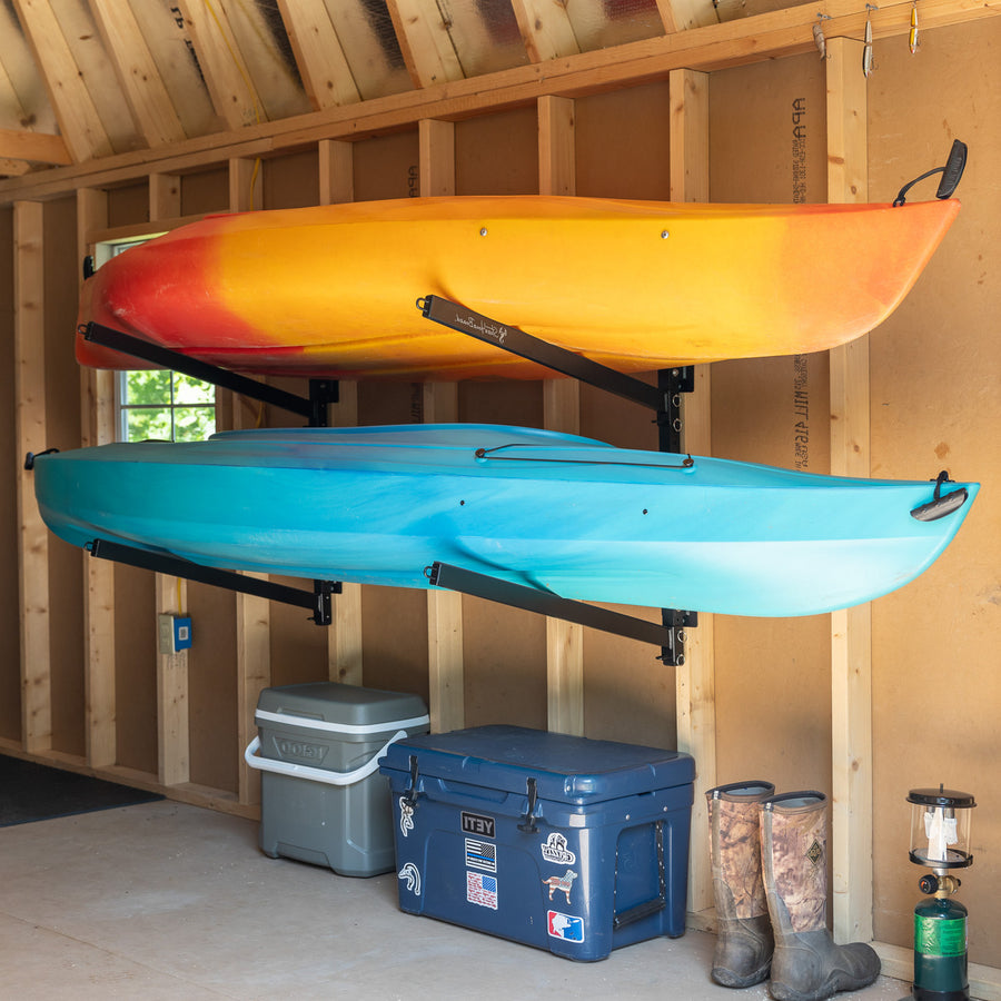 Kayak Storage Rack, Outdoor & Garage for 4 Kayak, Paddleboard or